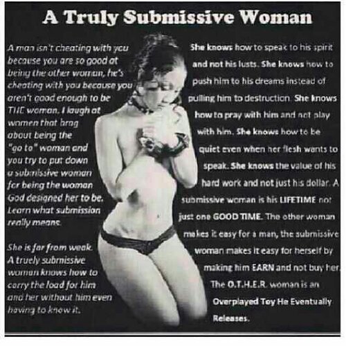 Woman good how be a to submissive 5 Psychological